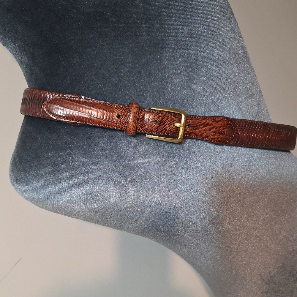 Bill Adler Studio Stylish Brown Leather‎ Belt 38"